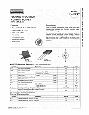 DataSheet FDD6N20 pdf